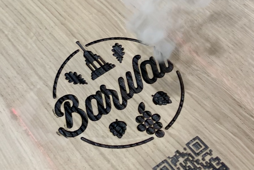 Impression logo par marquage laser